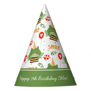 Chapeaux De Fêtes Cute Frog Motif Smile Texte Joyeux Anniversaire w