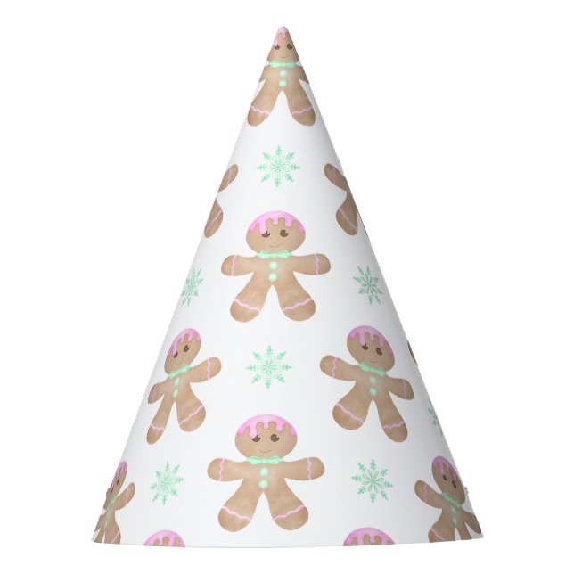 Chapeaux De Fêtes Cute Kids Christmas Gingerbread Motif (Devant)