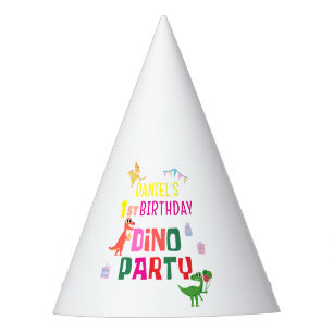 Chapeaux De Fêtes Cute Modern Dino Dinosaur fête d'anniversaire pour