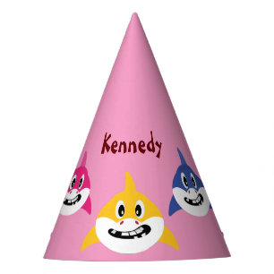 Chapeaux De Fêtes Cute Shark 🦈 Fun Fab Kids Super Ocean Anniversair
