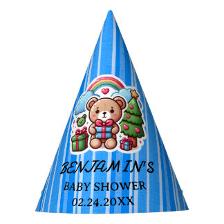 Chapeaux De Fêtes Cute Teddy Bear Anniversaire Papier Casquettes
