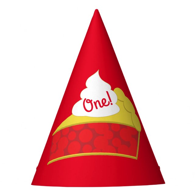 Chapeaux De Fêtes Cutie Pie Cherry 1er Anniversaire Thème de fête (Devant)