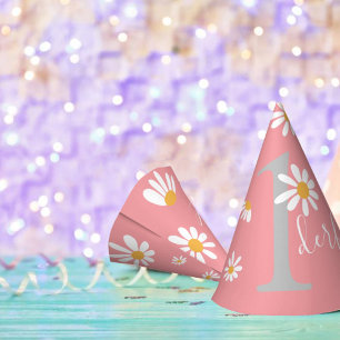 Chapeaux De Fêtes Daisy Hippie Baby Merveilleux premier anniversaire