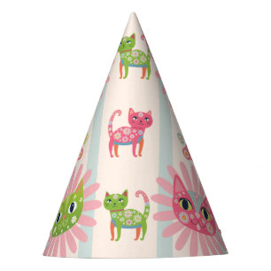 Chapeaux De Fêtes Daisy Kitty Visage Purr-fect fête d'anniversaire