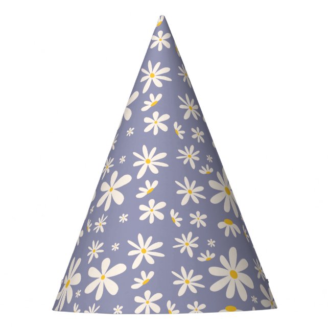 Chapeaux De Fêtes Daisy Wild Un 1er anniversaire Boho Purple (Devant)
