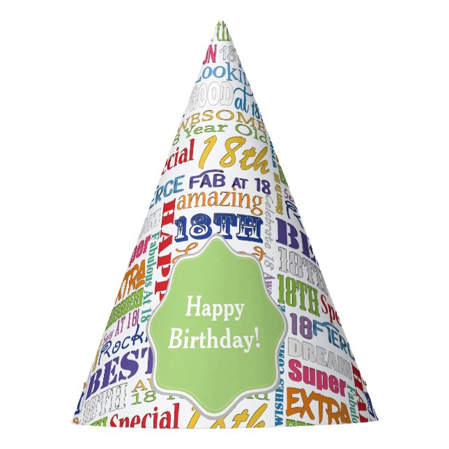 Chapeaux De Fêtes De fête d'anniversaire cadeaux uniques et 18èmes (Devant)