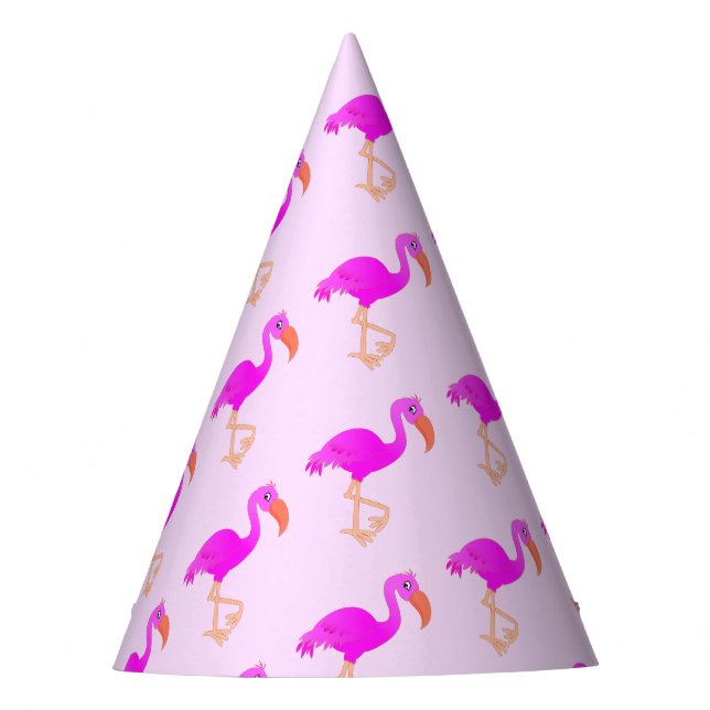Chapeaux De Fêtes De mignons Flamants roses - Joyeux (Devant)
