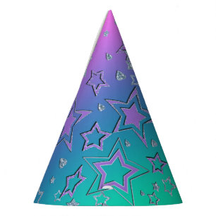 Chapeaux De Fêtes Dégradé de Noël parties scintillant brillant confe