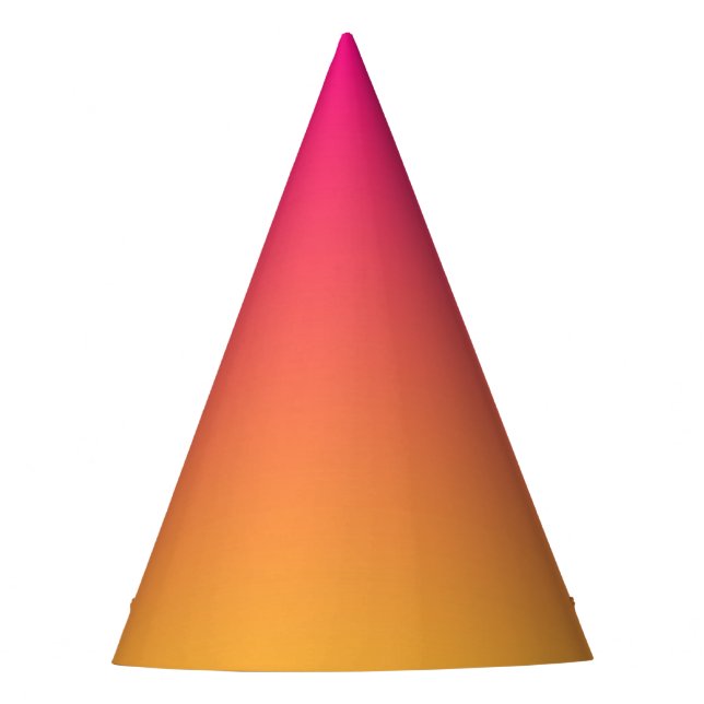 Chapeaux De Fêtes dégradé rose et orange (Devant)