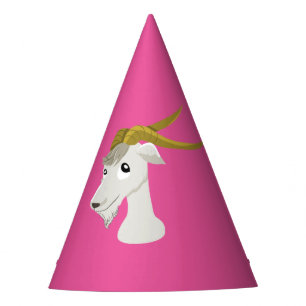 Chapeaux De Fêtes Dessin animé de chèvre sauvage mignonne