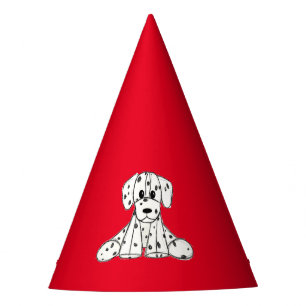 Chapeaux De Fêtes Dessin simple de contour de chien en peluche dalma