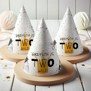 Chapeaux De Fêtes Deux Animaux Sauvages Thème Moderne Simple pour