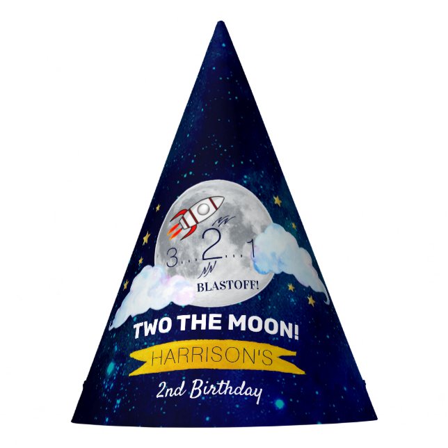 Chapeaux De Fêtes Deux La Lune 2e Anniversaire (Devant)