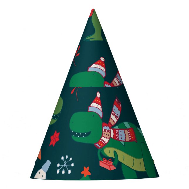 Chapeaux De Fêtes Dinosaur T-Rex : Nouvel An de Noël. (Devant)