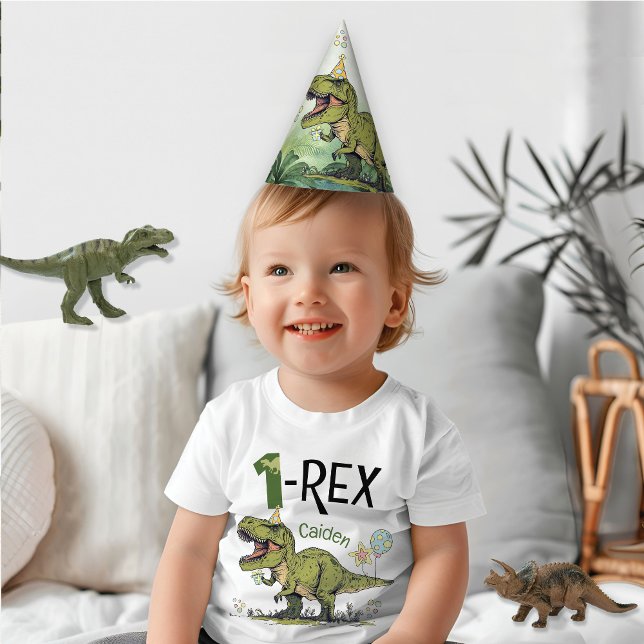 Chapeaux De Fêtes Dinosaure Dinosaur thème garçon Anniversaire de en (Cute roaring t-rex dinosaur Jurassic theme boy kids birthday party hat, table decorations, a-saurus)