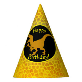 Chapeaux De Fêtes Dinosaure D'Or Cachez Un Joyeux Anniversaire !