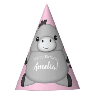 Chapeaux De Fêtes Donkey Anniversaire rose