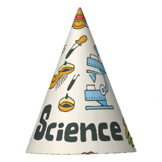 Chapeaux De Fêtes Doodles de science : Ensemble d'écoles à main.