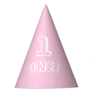 Chapeaux De Fêtes Doux rose pâle numéro personnalisé âge anniversair