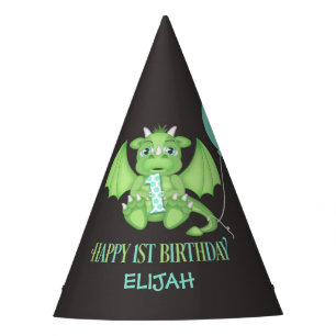 Chapeaux De Fêtes Dragon 1er Anniversaire Papier Casquettes Personna