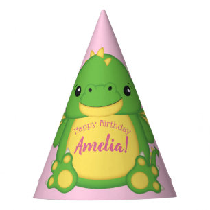 Chapeaux De Fêtes Dragon Anniversaire Pink