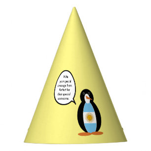 Chapeaux De Fêtes Drapeau argentin Ms Penguin parlante