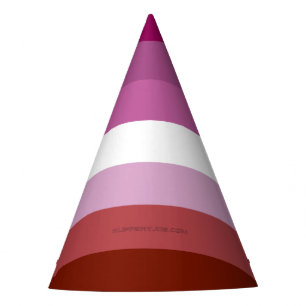 Chapeaux De Fêtes Drapeau de fierté lesbienne de SlipperyJoe's fémin