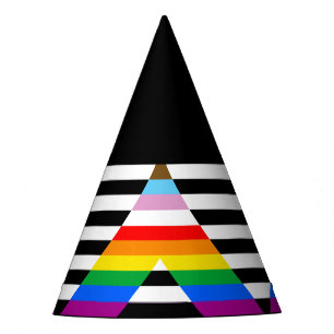 Chapeaux De Fêtes Drapeau de la fierté de progrès d'allié