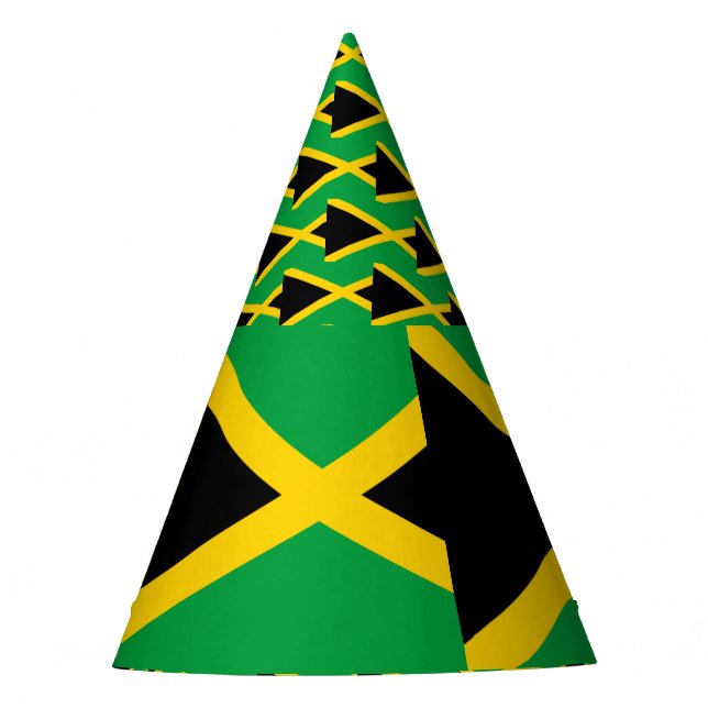 Chapeaux De Fêtes Drapeau de la Jamaïque (Devant)