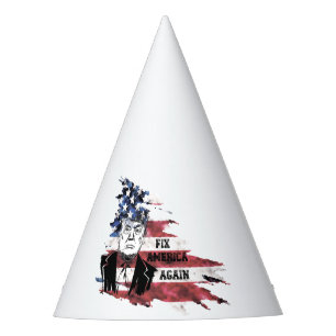 Chapeaux De Fêtes Drapeau des Etats-Unis.Donald Trump.