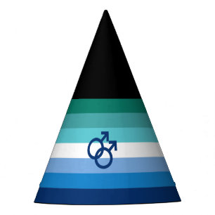 Chapeaux De Fêtes Drapeau MLM Gay Male Pride