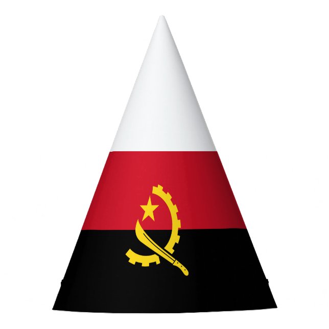 Chapeaux De Fêtes Drapeau patriotique angolais (Devant)