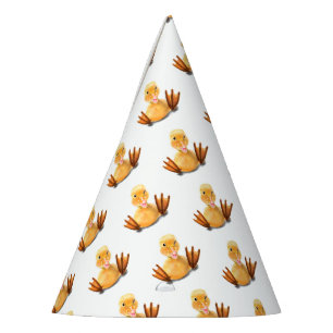 Chapeaux De Fêtes Drôle Canard Joué Wink Joyeux Smile Cartoon