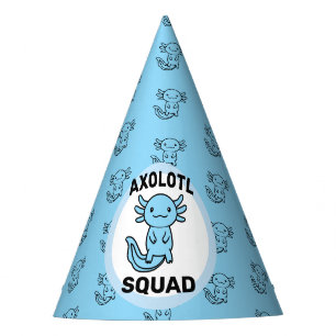 Chapeaux De Fêtes Drôle petite équipe de Axolotl personnalisable ble