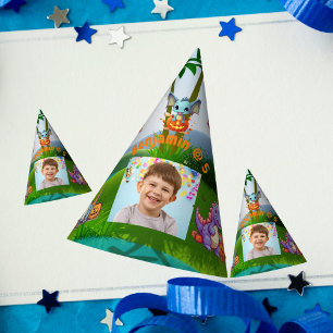 Chapeaux De Fêtes Éffrayant Baby Dino Anniversaire Photo Party Casqu