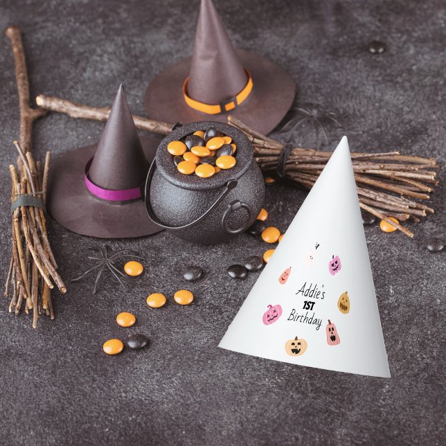 Chapeaux De Fêtes Éffrayant | Halloween 1er anniversaire | Citrouill (Créateur téléchargé)