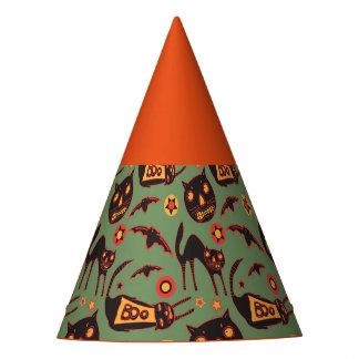Chapeaux De Fêtes Éffrayants Chats Casquettes de la fête d'Halloween