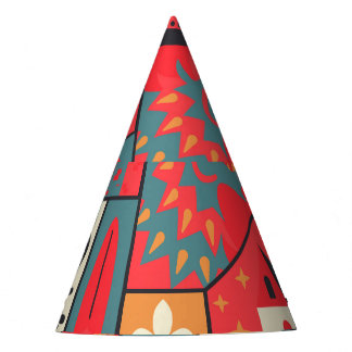 Chapeaux De Fêtes Élégance médiévale : Conception Motif transparente