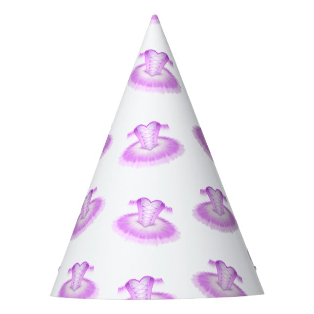 Chapeaux De Fêtes Elégant Ballet rose Anniversaire Tutu Aquarelle (Devant)