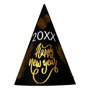 Chapeaux De Fêtes Elegant Gold Pine Corporate New Year Celebration