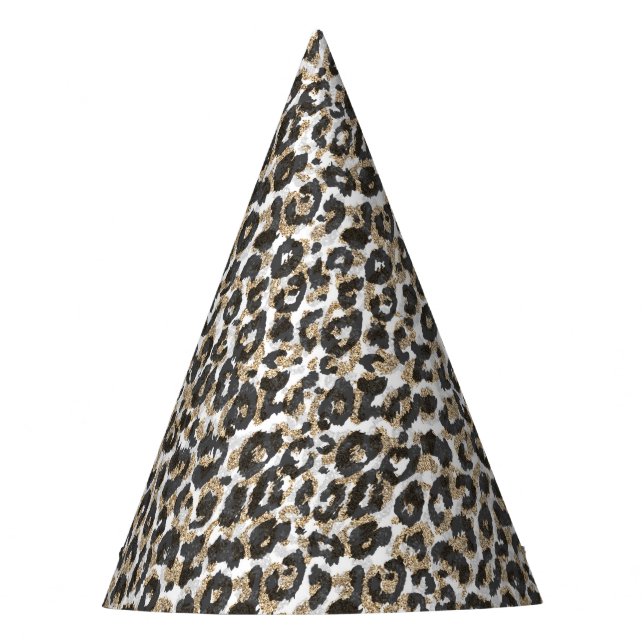 Chapeaux De Fêtes Élégant léopard poster de animal motif (Devant)