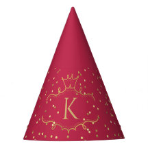 Élégant Styleux Points Rouge Or Et Monogramme Roya