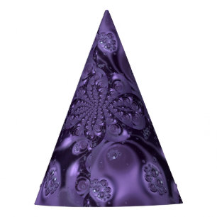 Chapeaux De Fêtes Élégante étincelle Royale Purple Liquide