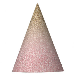 Chapeaux De Fêtes Élégante Parties scintillant Rose Gold et Gold S