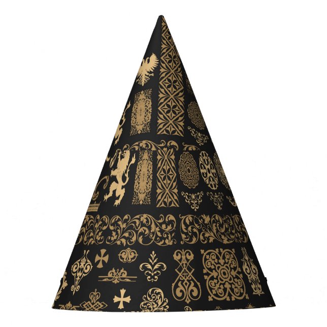 Chapeaux De Fêtes Éléments baroques : motif méga-set. (Devant)