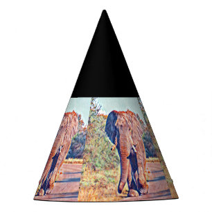 Chapeaux De Fêtes éléphant aquarell