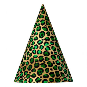 Chapeaux De Fêtes Emerald and Gold Safari Series Design 8