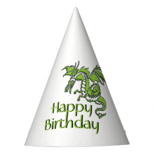 Chapeaux De Fêtes Emerald Green Dragon