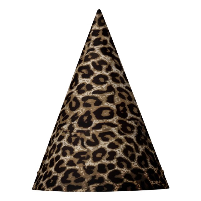 Chapeaux De Fêtes Empreinte de léopard cheetah poster de animal (Devant)