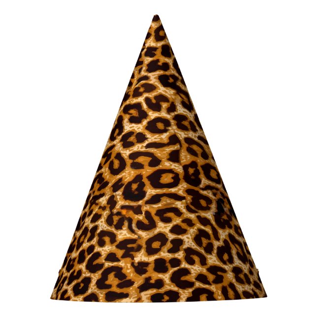 Chapeaux De Fêtes Empreinte de léopard cheetah poster de animal (Devant)